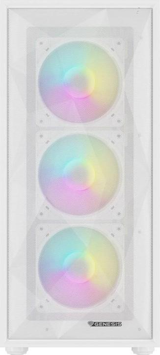 Image du produit Genesis Obudowa Diaxid 605 ARGB biała (NPC-2173) (ATX, mATX, Mini-ATX)