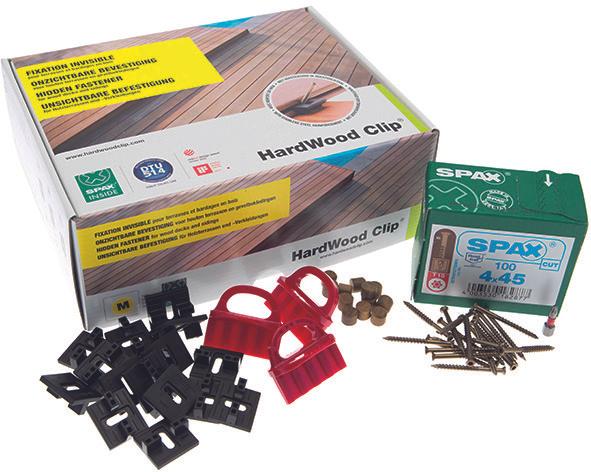 Werkstarck Clip per terrazza Clip HardWood Clip (25 x 25 mm)