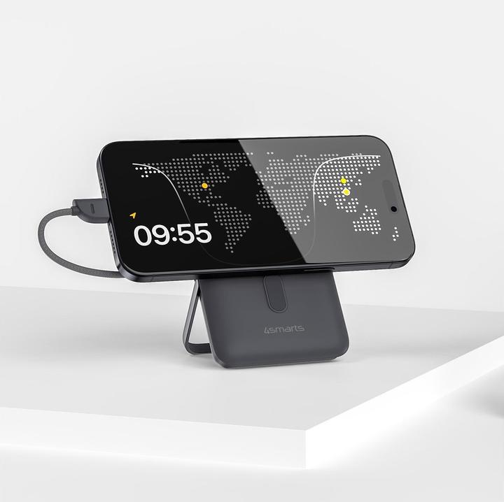 Actual product image 4smarts Wireless Powerbank Enterprise Pocket spacegrau (10000 mAh, 22.50 W, 38.50 Wh)