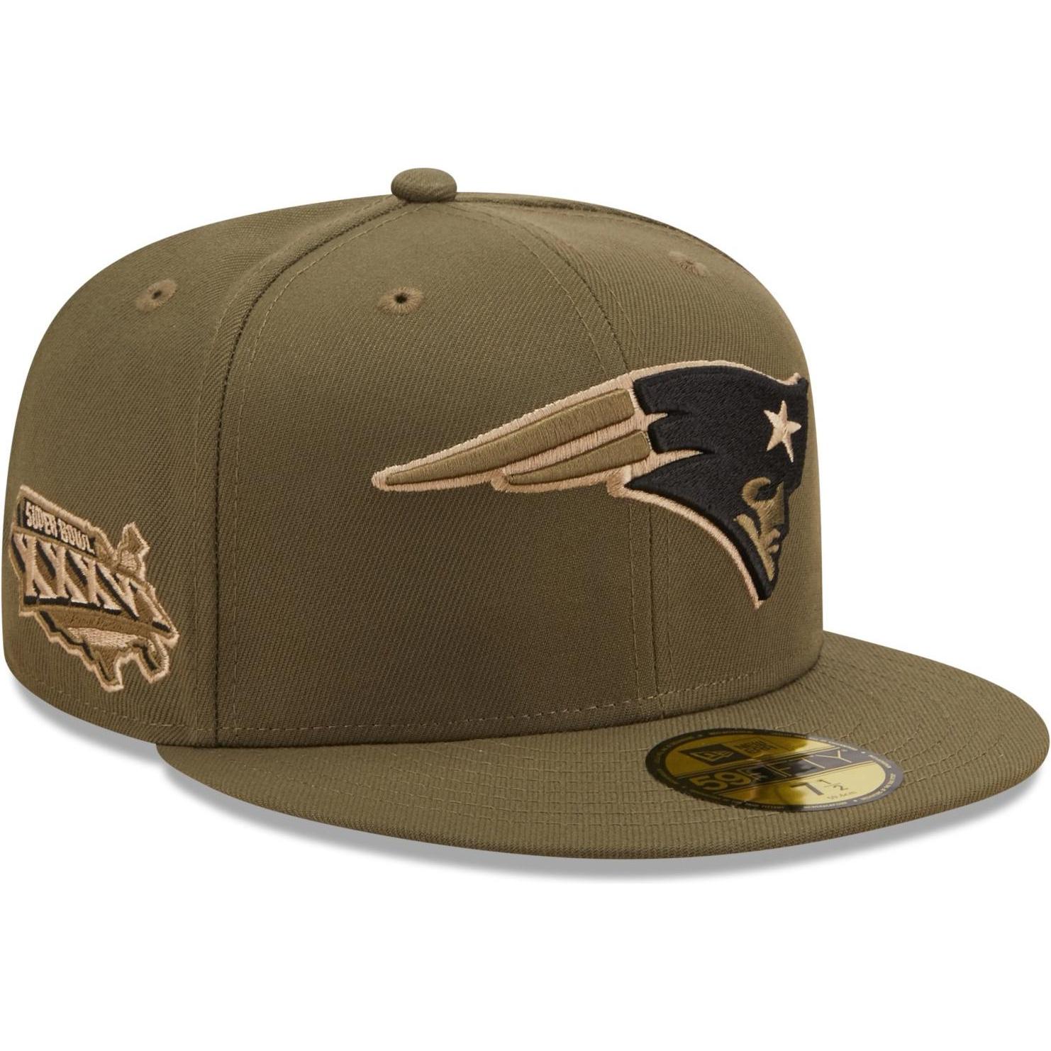 New Era, Herren, Cap, 59Fifty Cap - New England Patriots Superbowl - 7, Grün, (7)