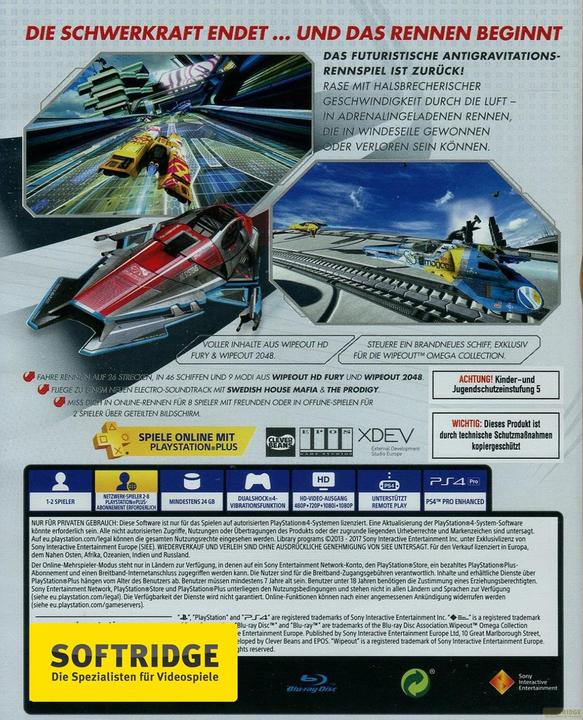 Image du produit Sony Collection WipEout Omega (PS4, Multilingue)