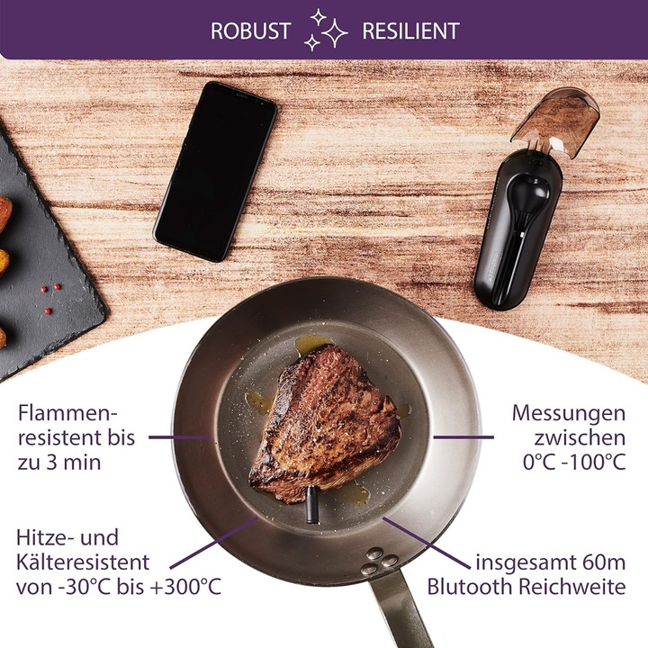 Image du produit Mastrad Meat it plus 2.0 Thermomètre à barbecue Bluetooth