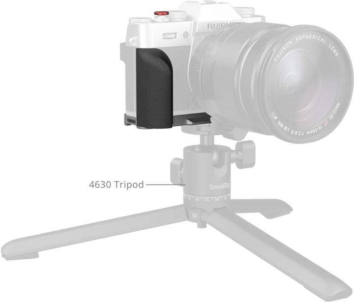Produktbild SmallRig 5664 L-Shaped Mount Plate with Silicone Handle for FUJIFILM X-T30 / X-T30 II / X-T30 III (Silver) (Cage)