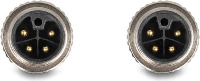 Produktbild Delock M12 Kabel L-kodiert 4 Pin Stecker zu Stecker PUR schl