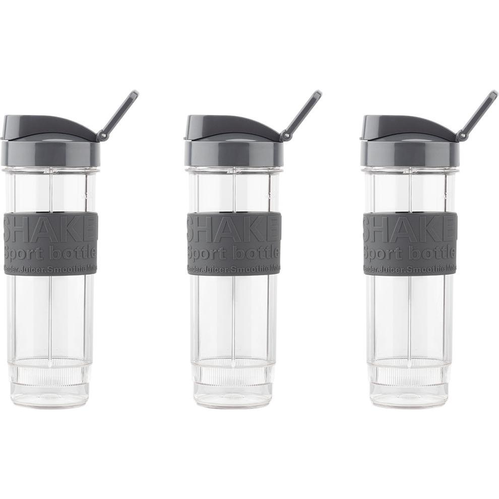 H.Koenig set aus 3 trinkflaschen smoo9, Standmixer, Schwarz