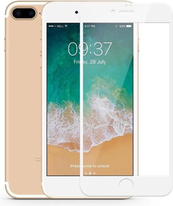 Actual product image Screenguard Apple iPhone 7 Plus Full Screen Protective Glass Film 2.5D 9H (Apple iPhone 7 Plus)