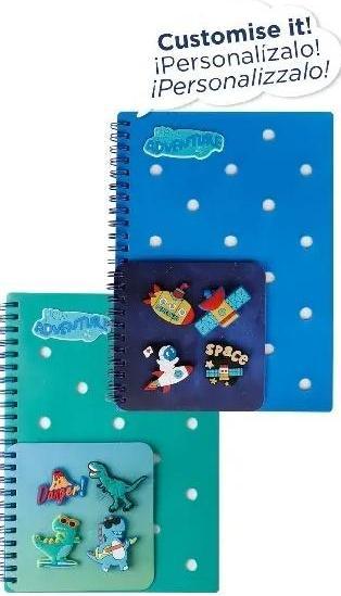 Image du produit Main paper Spiralnotizbuch mit MIX-Pins