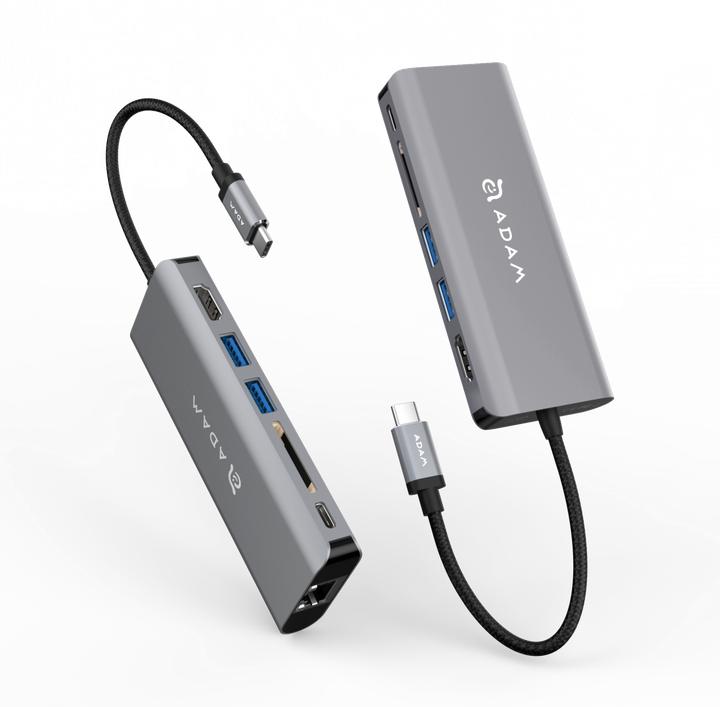 Image du produit Adam Elements Casa Hub A01 USB-C (000065) station grise (USB-B, 6 ports)