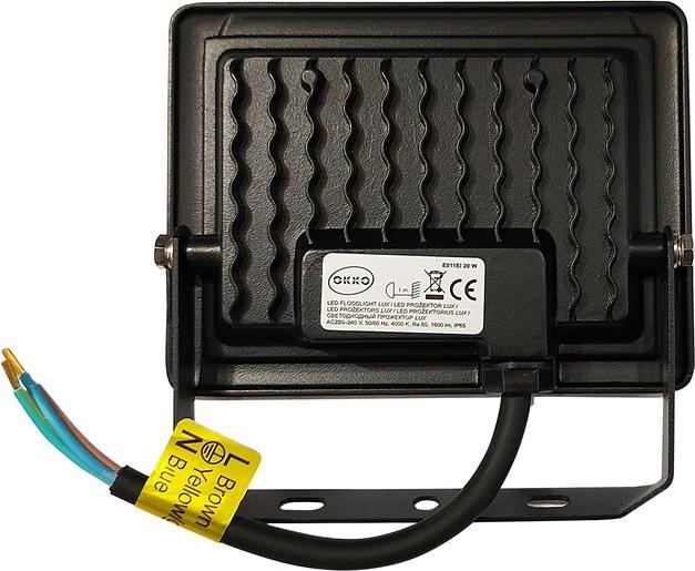Actual product image Okko FLOODL LED E011EI 20W 1600LM 4000K IP65 (1600 lm, IP65)