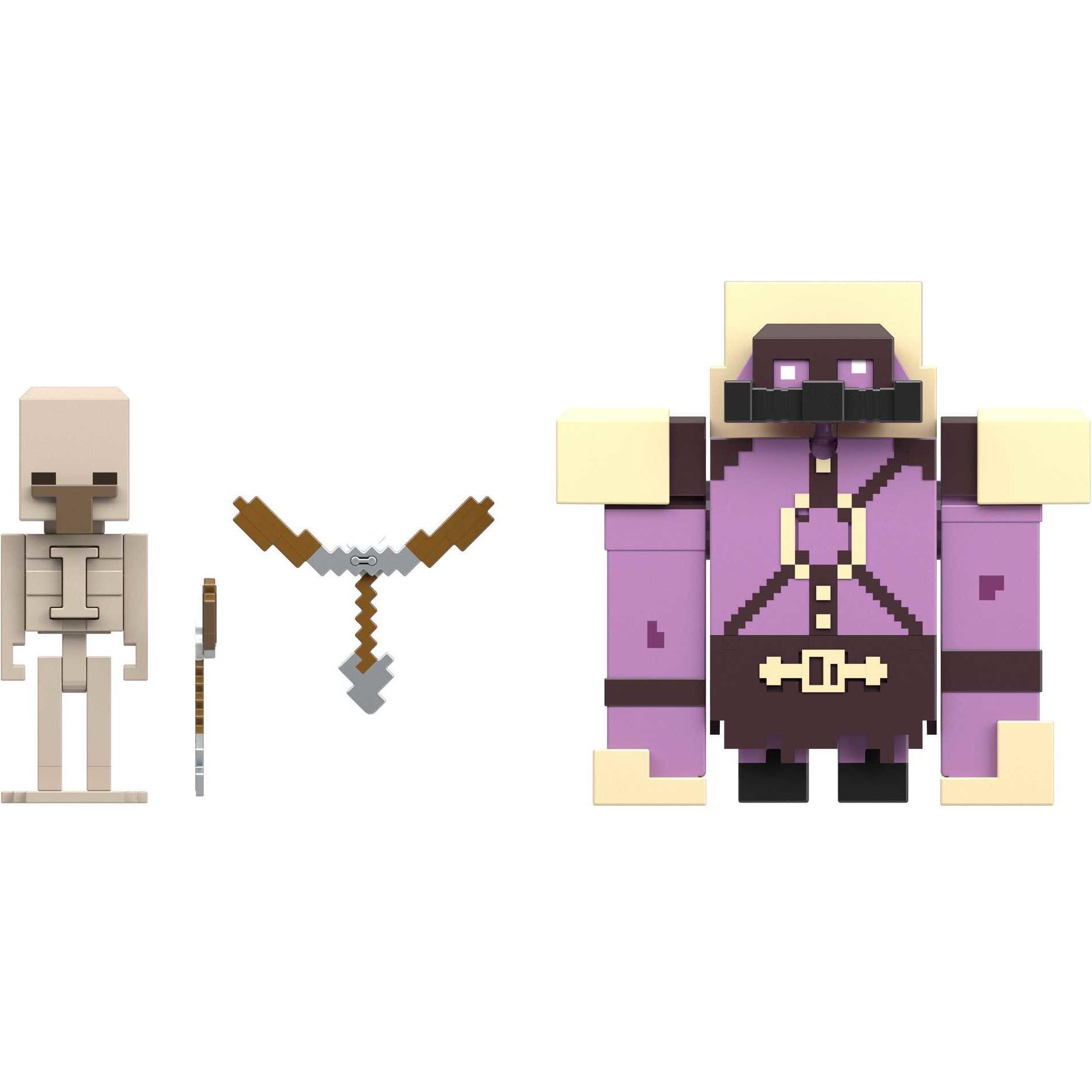 Mattel Minecraft - Legends Pigmadillo vs Skeleton