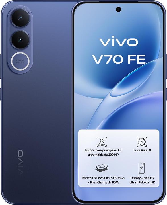 Actual product image Vivo V70lite Fe (512 GB, Blue, 6.83", Dual SIM, 5G)