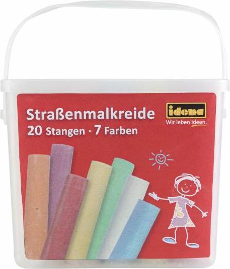Immagine prodotto Idena Gesso da strada 20 Scatola 7 Colori (Multicolore, 20 x)