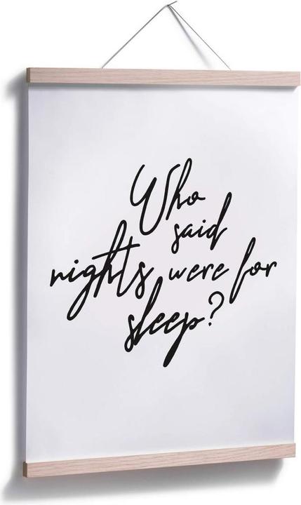 Image du produit Trenddeko Qui a dit que les nuits étaient faites pour dormir (50 x 60 cm)
