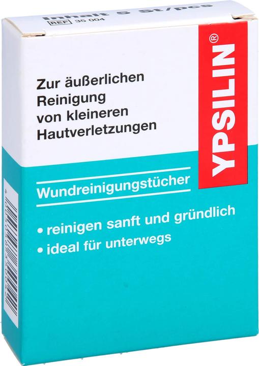 Actual product image Ypsilin Wound cleansing wipes, 5 pcs TUE