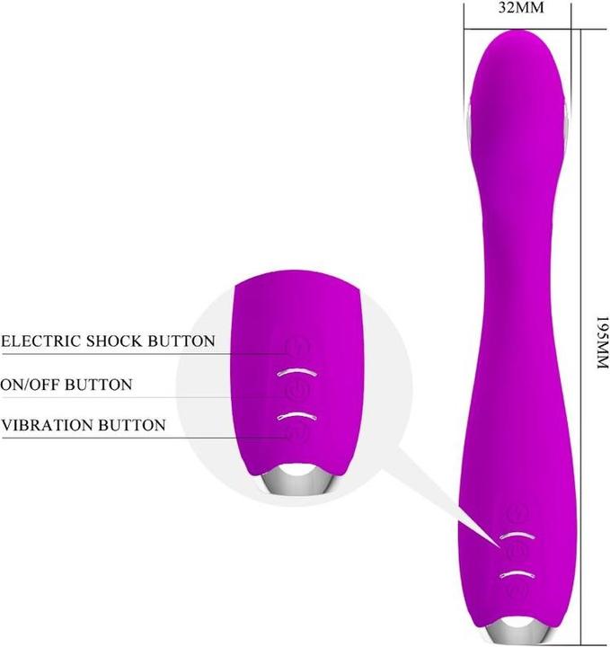 Produktbild Pretty Love Hector Elektroschock-Vibrator Kostenlose App Violett
