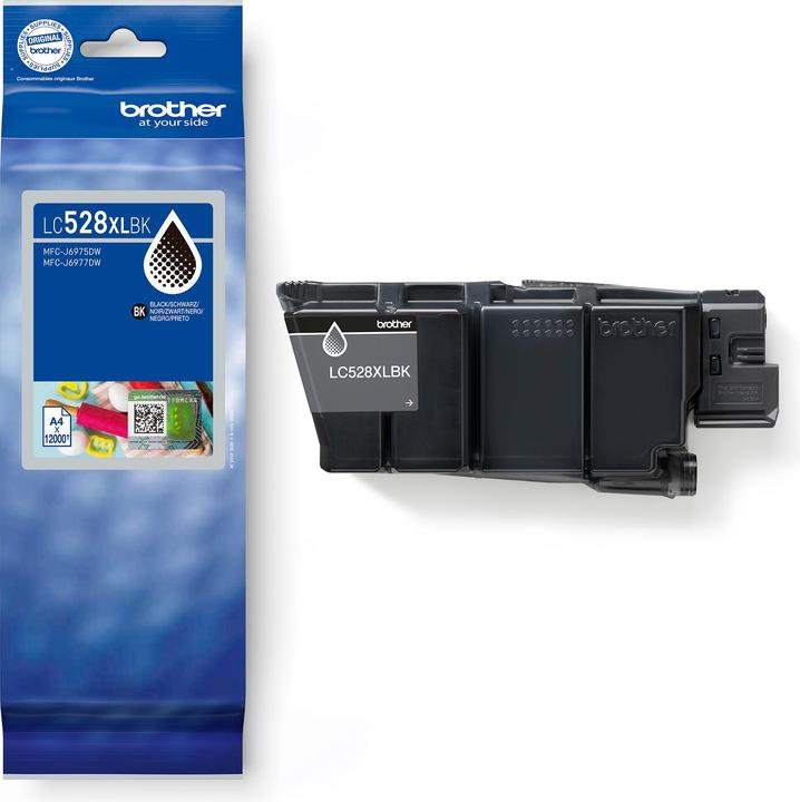 Actual product image Brother Lc528xlbk Black Ink Cartridge (FC)