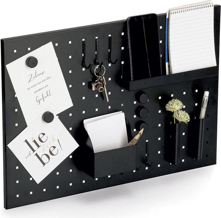 Actual product image Zeller Present Memo board with utensils, metal, black (Magnet board)