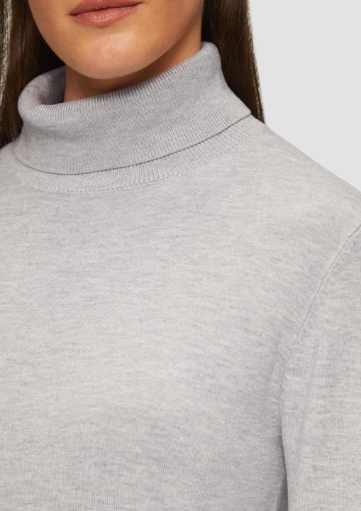 Produktbild s.Oliver Strickpullover Feiner Rollkragenpullover mit Ajour-Details (46)