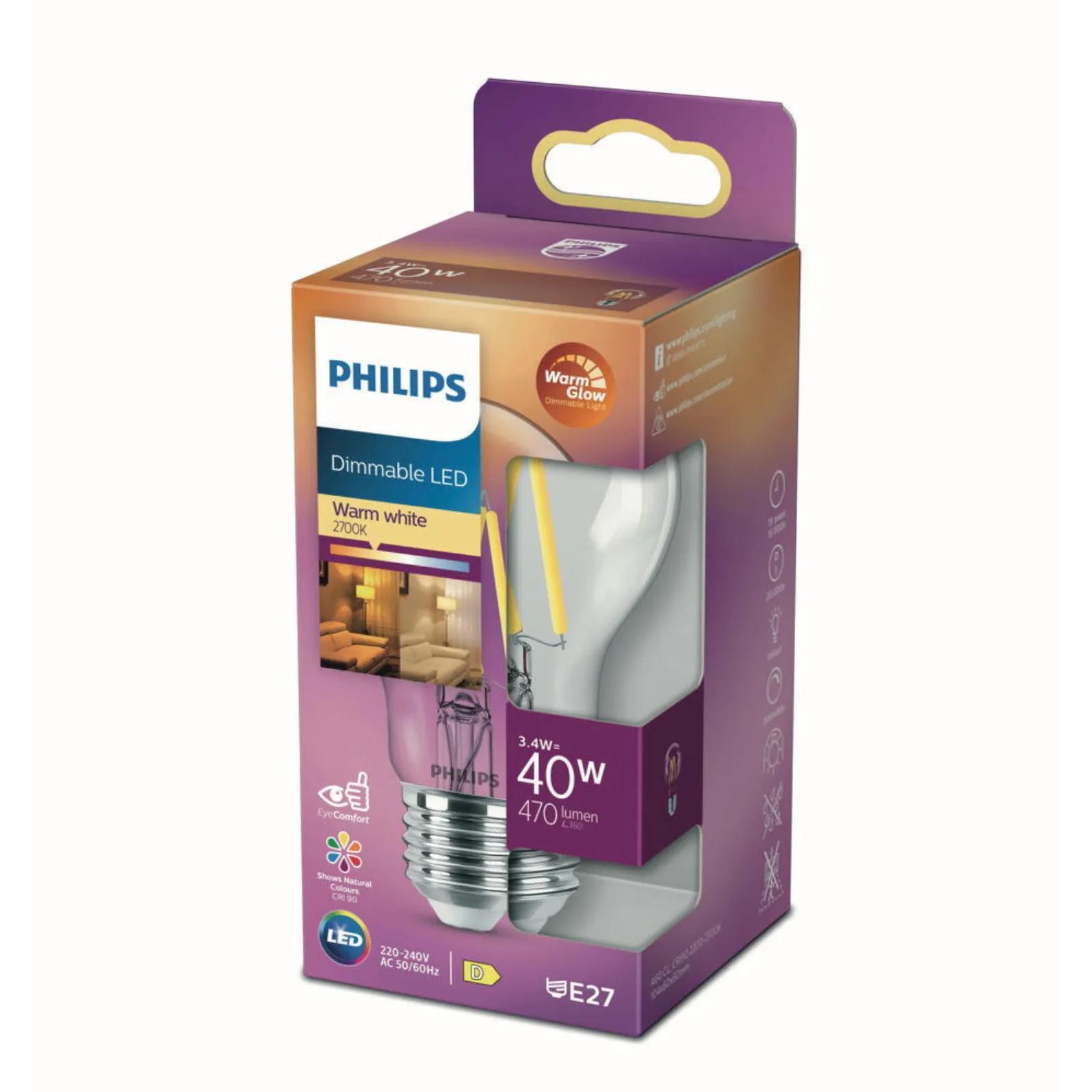 Thumbnail - Philips, Leuchtmittel, LED Lampe (E27, 3.40 W, 470 lm, 1 x, D)
