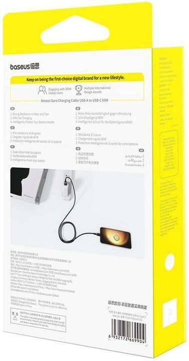 Actual product image Baseus USB A — USB C (2 m, USB 2.0, 60 W)