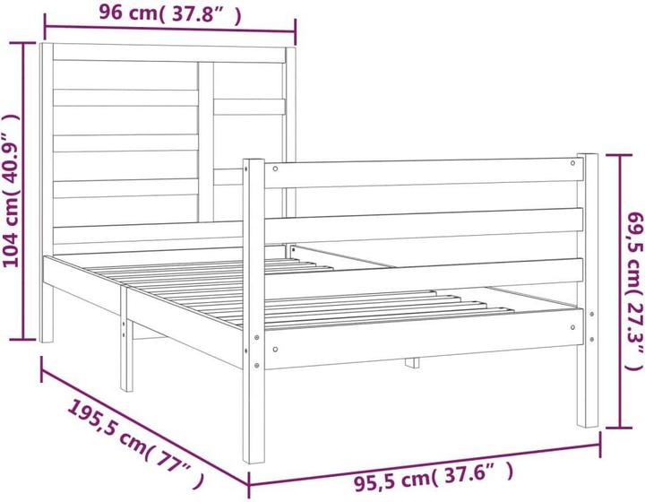 Produktbild vidaXL Serafina (90 x 190 cm)