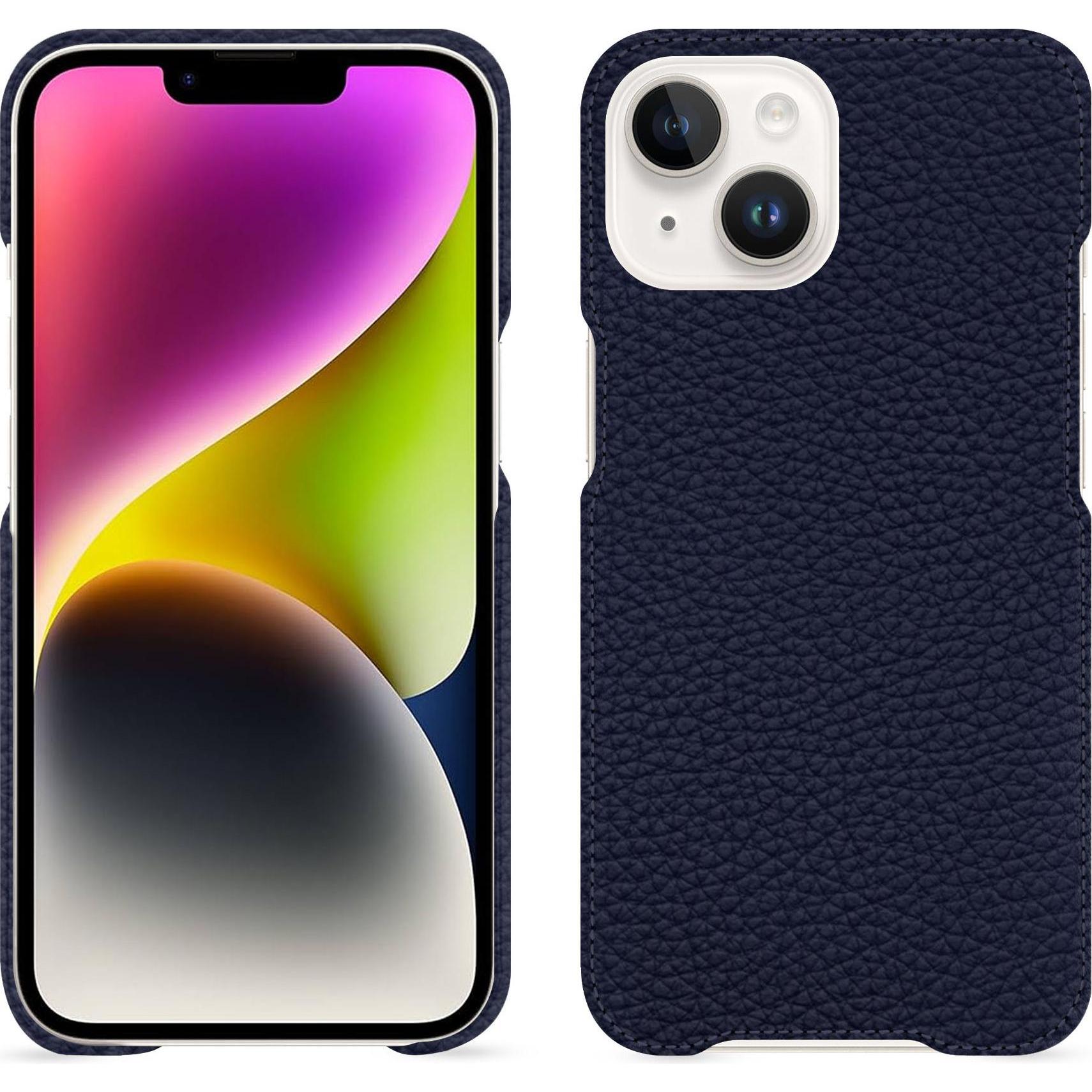 Noreve Lederschutzhülle (Apple iPhone 15 Plus), Smartphone Hülle, Violett
