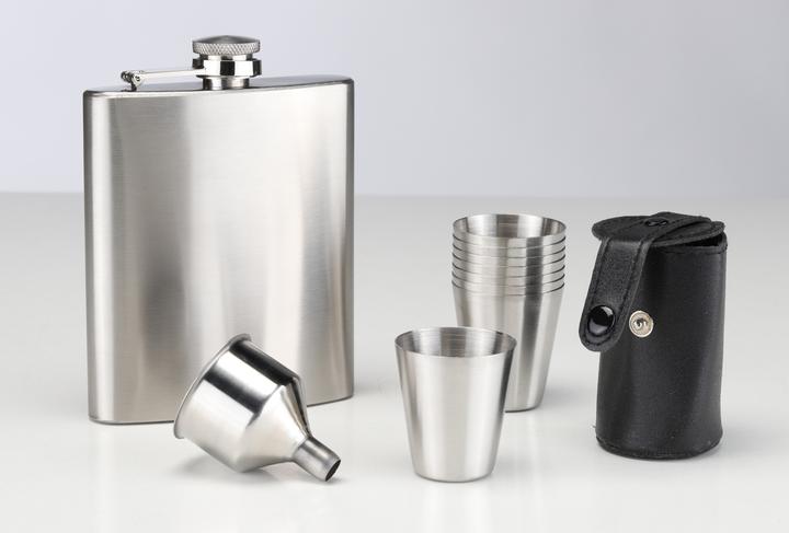 Actual product image GuGus Hip flask set 7 pcs. (210 ml)
