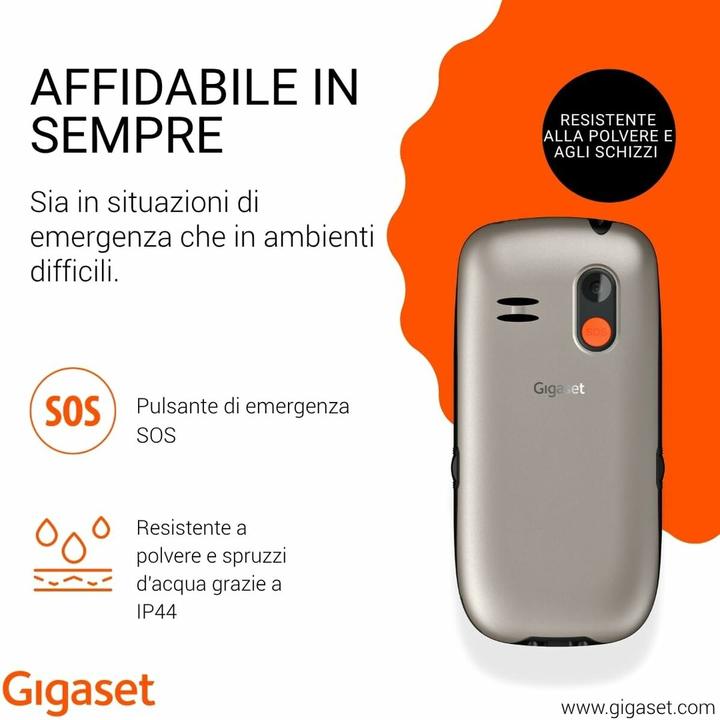 Actual product image Gigaset GL395 silver (2.20", 0.30 Mpx, 2G)