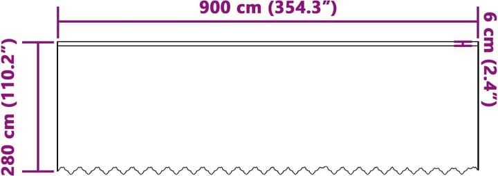Produktbild vidaXL Lichtfilternde Vorhänge (900 x 280 cm)