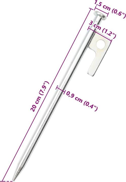 Produktbild vidaXL Zelthering