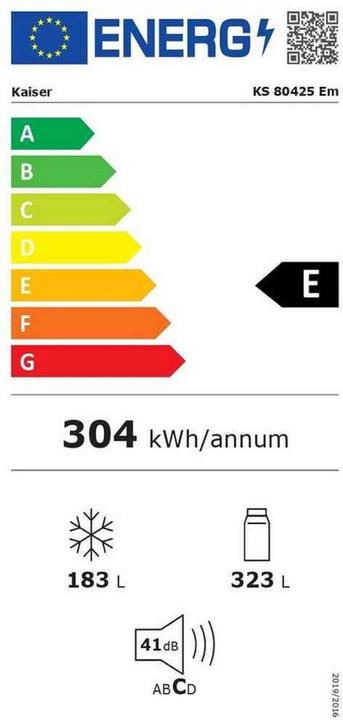 Energy Label Kaiser KS 80425 Em (506 l)