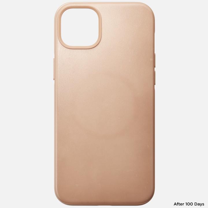 Actual product image Nomad Back Cover Modern Leather iPhone 14 Plus Beige (Apple iPhone 14 Pro Max)