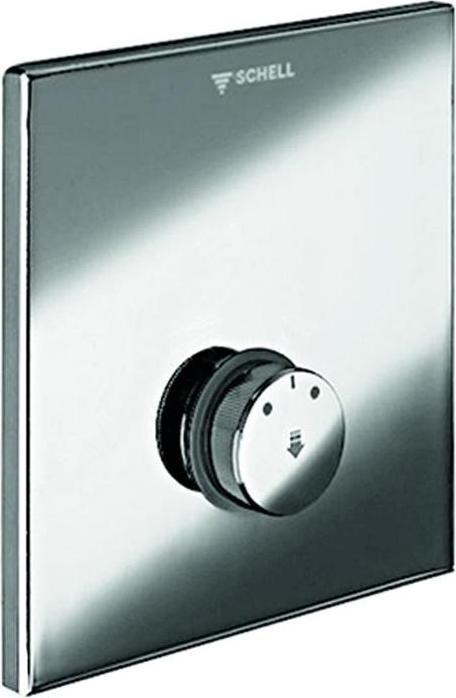 Schell Wandeinbau-Dusche LINUS D-SC-M Selbstschl. M-Wasser Front Edelstahl