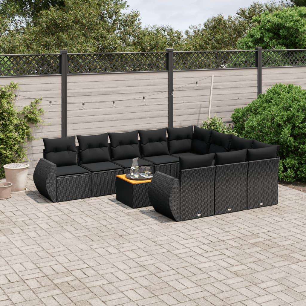 Thumbnail - VidaXL, Gartenlounge, 10-tlg. Garten-Lounge-Set mit Kissen