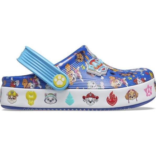 Crocs, Unisex, Hausschuhe, T's Paw Patrol Off Court Clog, Blau, (24)