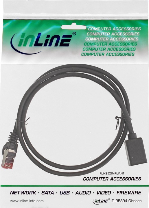 Actual product image InLine Network cable (S/FTP, CAT6, 1 m)