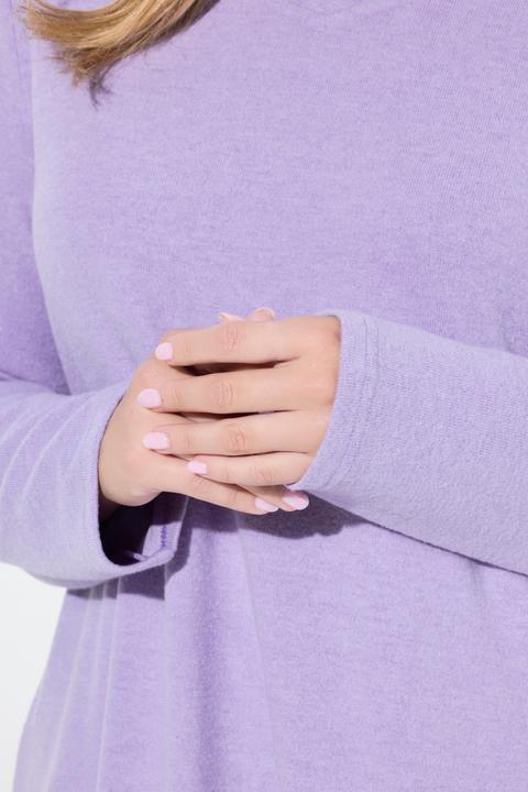 Actual product image Miamoda A-line sweater with lace insert and long sleeves (56)