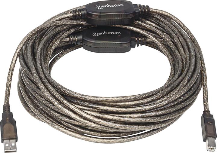 Produktbild Manhattan USB A/USB B, M/M (15 m, USB 2.0)
