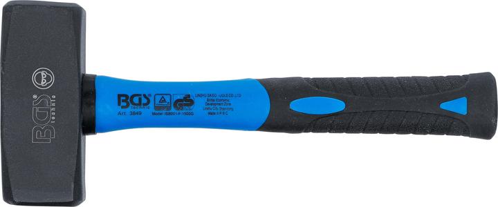 Actual product image BGS Stoning Hammer Fibreglas Shaft DIN 6475 1500 g (1700 g)