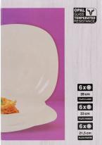 Actual product image La Mer dinnerware 18 pieces quadratic opal palaos md (18 Piece)