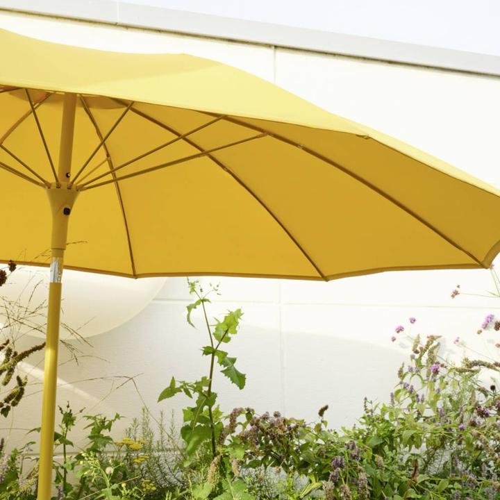 Produktbild Siena Garden Paolo Mittelstockschirm mustard Ø 270 cm (2.70 m)