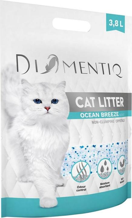 Actual product image Diamentiq Ocean Breeze - Cat litter - 3 8 l (Antibacterial, Fast absorbing, 1.50 kg)