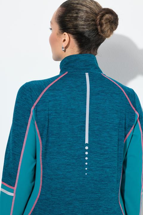 Produktbild Ulla Popken Funktionsshirt, Slim, Stehkragen, Zipper, Langarm (54)