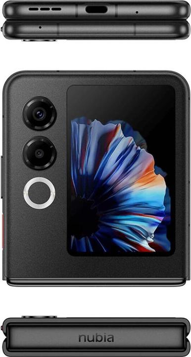 Actual product image Nubia Flip 2 (256 GB, Night Black, 6.90", Dual SIM, 5G)