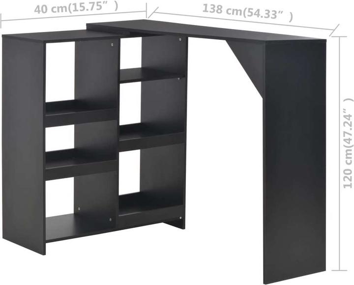 Image du produit vidaXL Bartisch (138 x 40 x 110 cm)