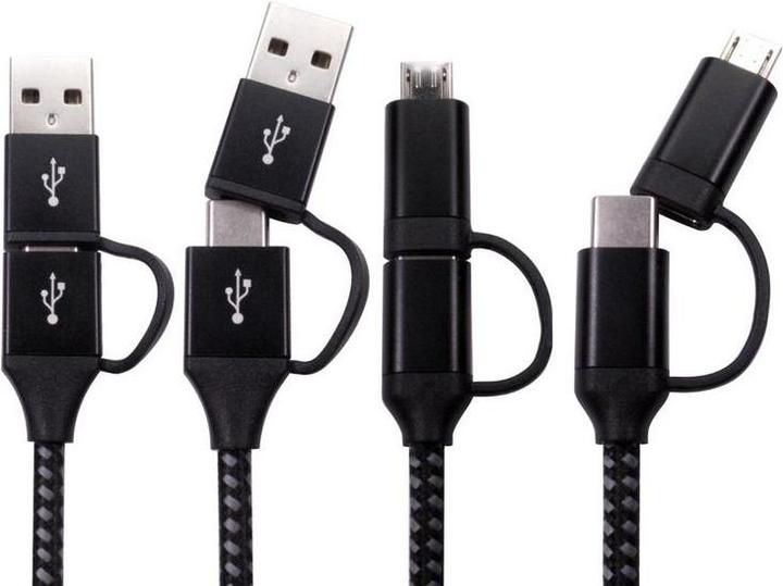 Image du produit RS PRO Câble USB, USB A, USB C, 1.5m USB 2.0 noir (1.50 m, USB 2.0, 15 W)