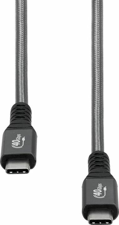ProXtend USB4 Cable Gen. 3x2 40Gbps 100W 0.5M (0.50 m, USB 4.0, 100 W)