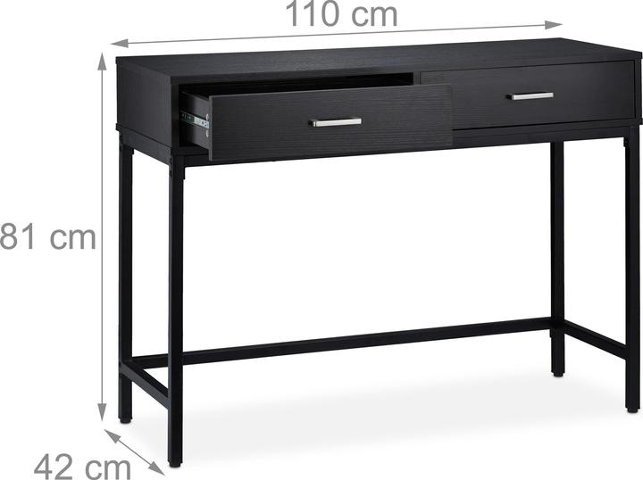 Produktbild Relaxdays Konsolentisch (110 x 42 x 81 cm)