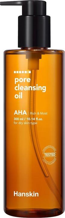 Actual product image Hanskin HANSKIN Olejek oczyszczający pory z kwasami AHA 300ml (Cleansing oil, 300 ml)