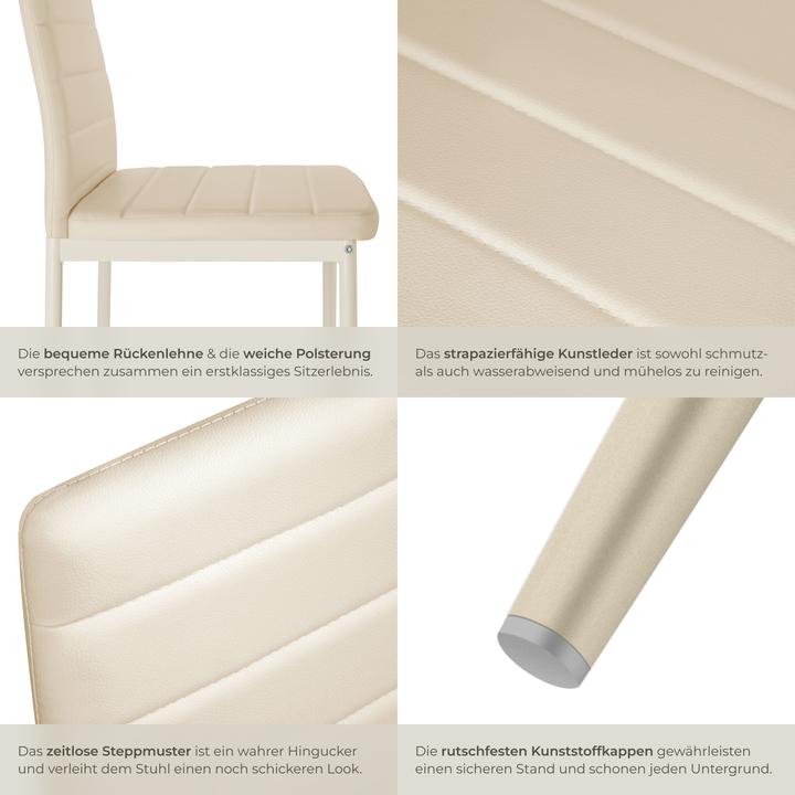 Image du produit tectake 8x Esszimmerstuhl